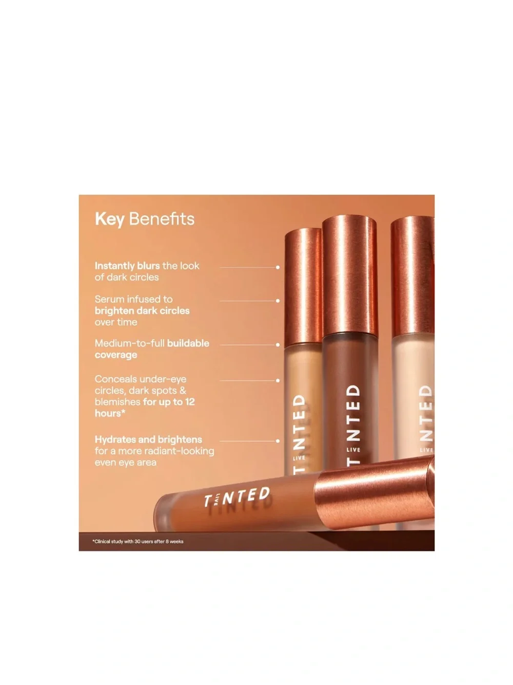 NIB Live Tinted HUESKIN Serum Concealer 0.1 Fl oz color 22